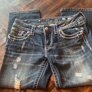 Womens Miss Me cropped jeans 28